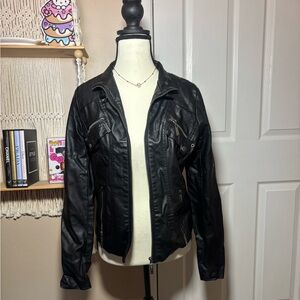 Women's Black Leather Jacket